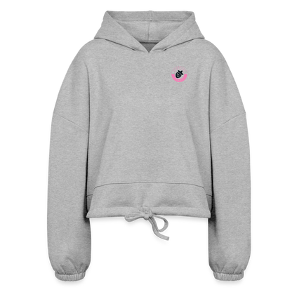 Women’s Cropped Hoodie - heather gray