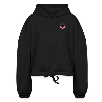 Women’s Cropped Hoodie - black